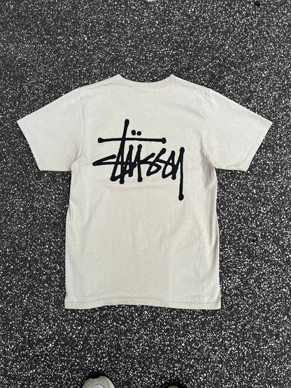 Stussy T-shirt S Small i Beige