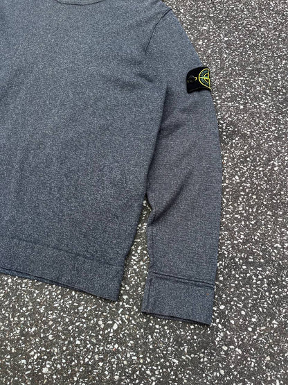 “Brugt Stone Island sweater sweatshirt i grå farve i L large 661552880”