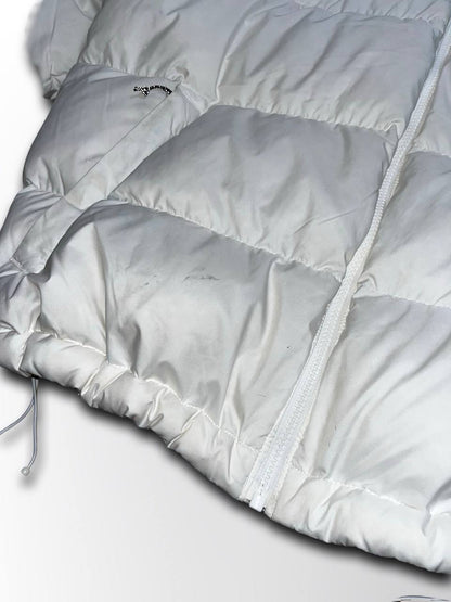 Brugt Dunjakke The North Face Nuptse 700 jakke Vinterjakke i Hvid White L large mænd i God Stand