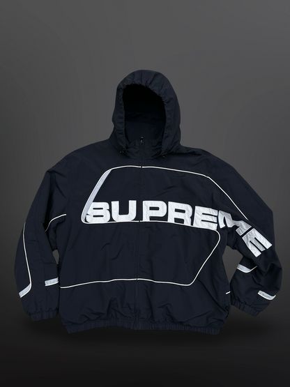 Supreme S Paneled Track Jacket Sort, Str. L