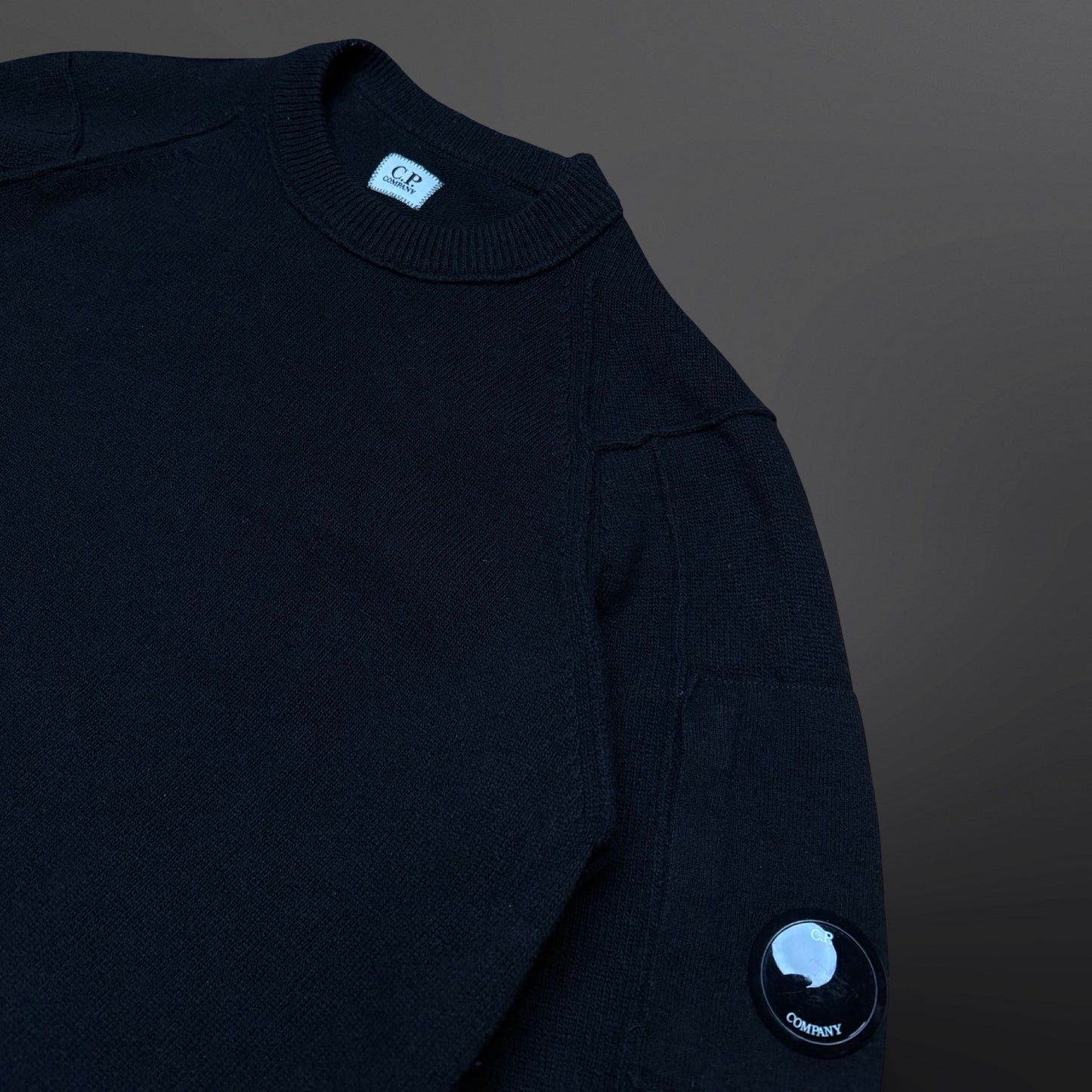 C.P. Company Uld Crewneck Sweater – Sort (Str. 52 / Large)