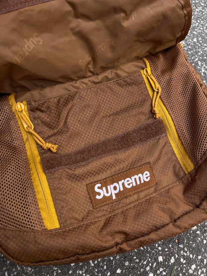 Supreme Messenger Box Logo SS22 Brun Brown Bag Shoulder Bag Sling Bag Skuldertaske