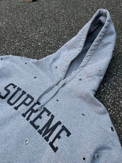 Supreme Hoodie Hættetrøje Grey Grå M Medium