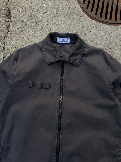 Stone Island Garment Dyed Zip Jacket – Charcoal Grey – Size L