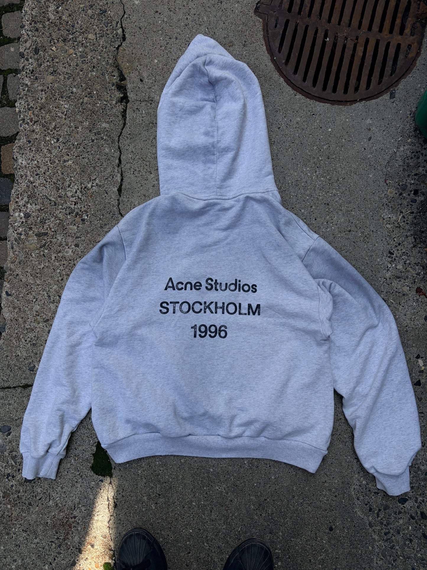 Acne Studios Stockholm 1996 Hoodie – Grey – Str. S / fitter M