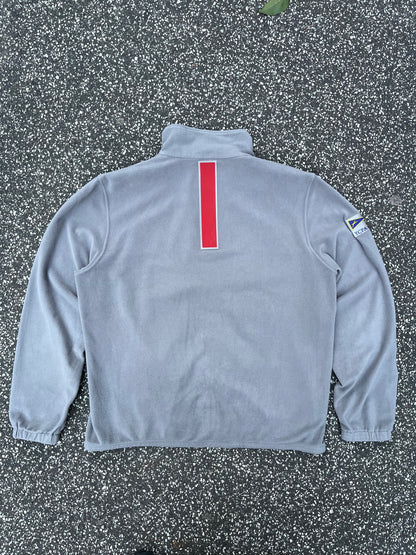 Prada Luna Rossa Fleece Jacket Grå, Str. XL Faktisk L