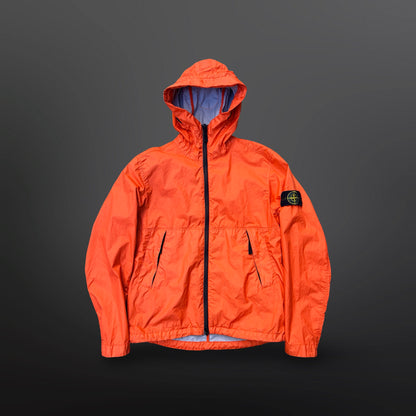 Stone Island Membrana 3L TC Hooded Jacket – Orange S Small