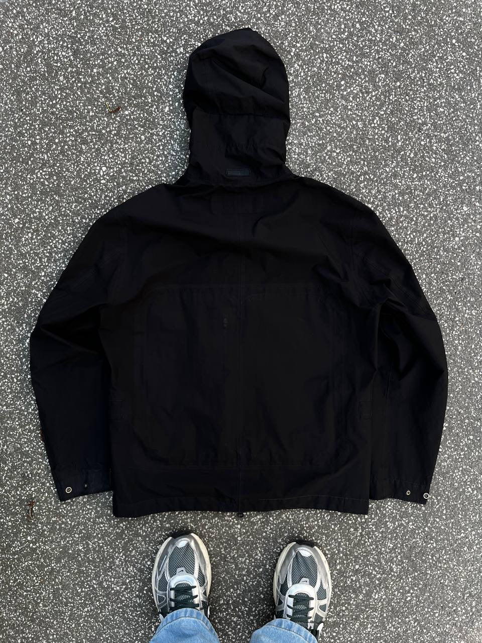 Stone Island Regnjakke Gore-Tex  Paclite L Large Sort
