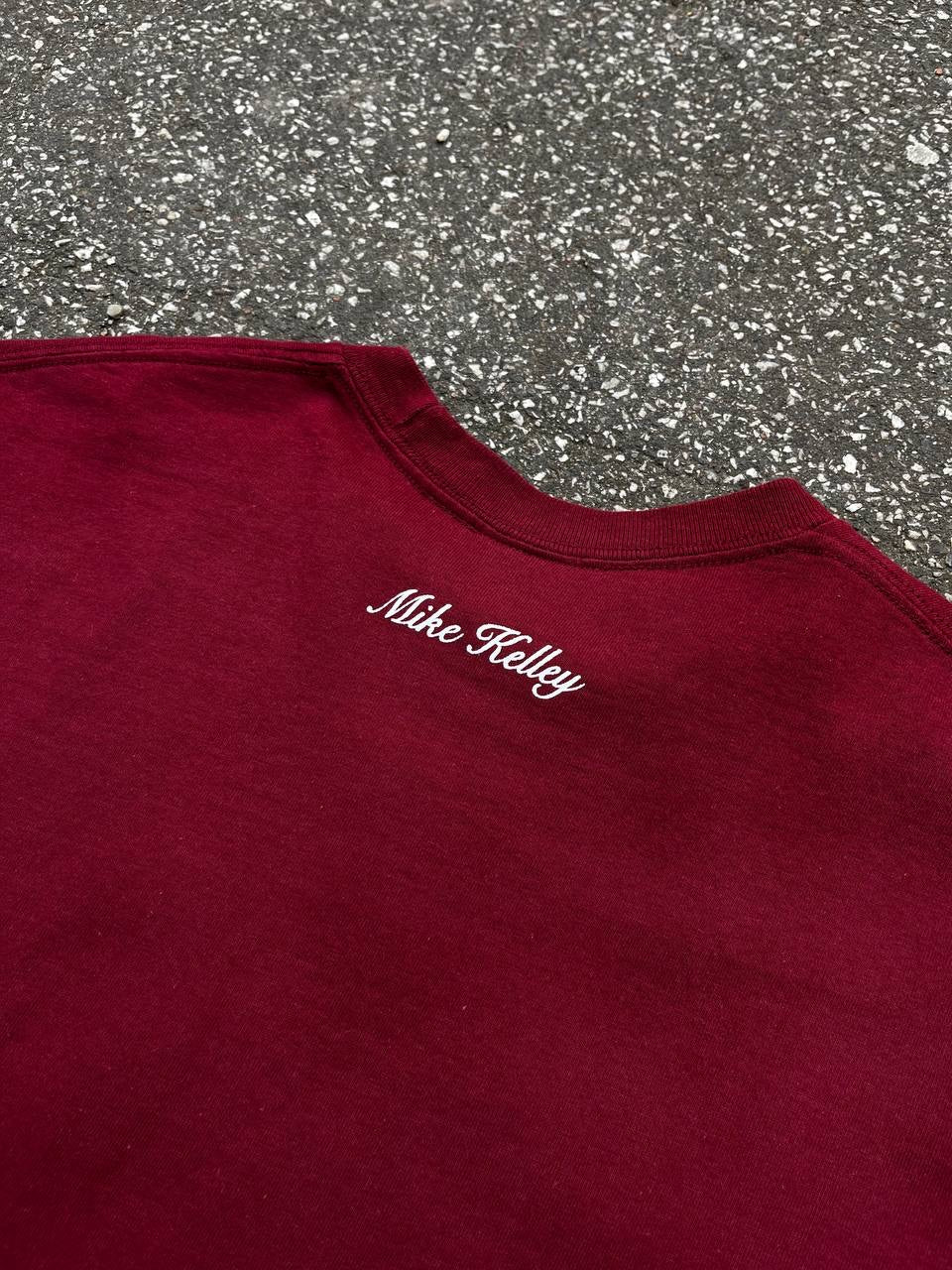 Supreme X Mike Kelley T-shirt Tee i Burgundy Farve M Medium herre Brugt Used