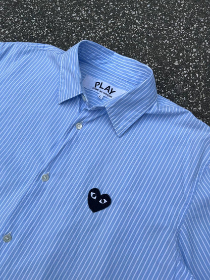 Play Comme Des Garçons Stribende Skjorte L Large