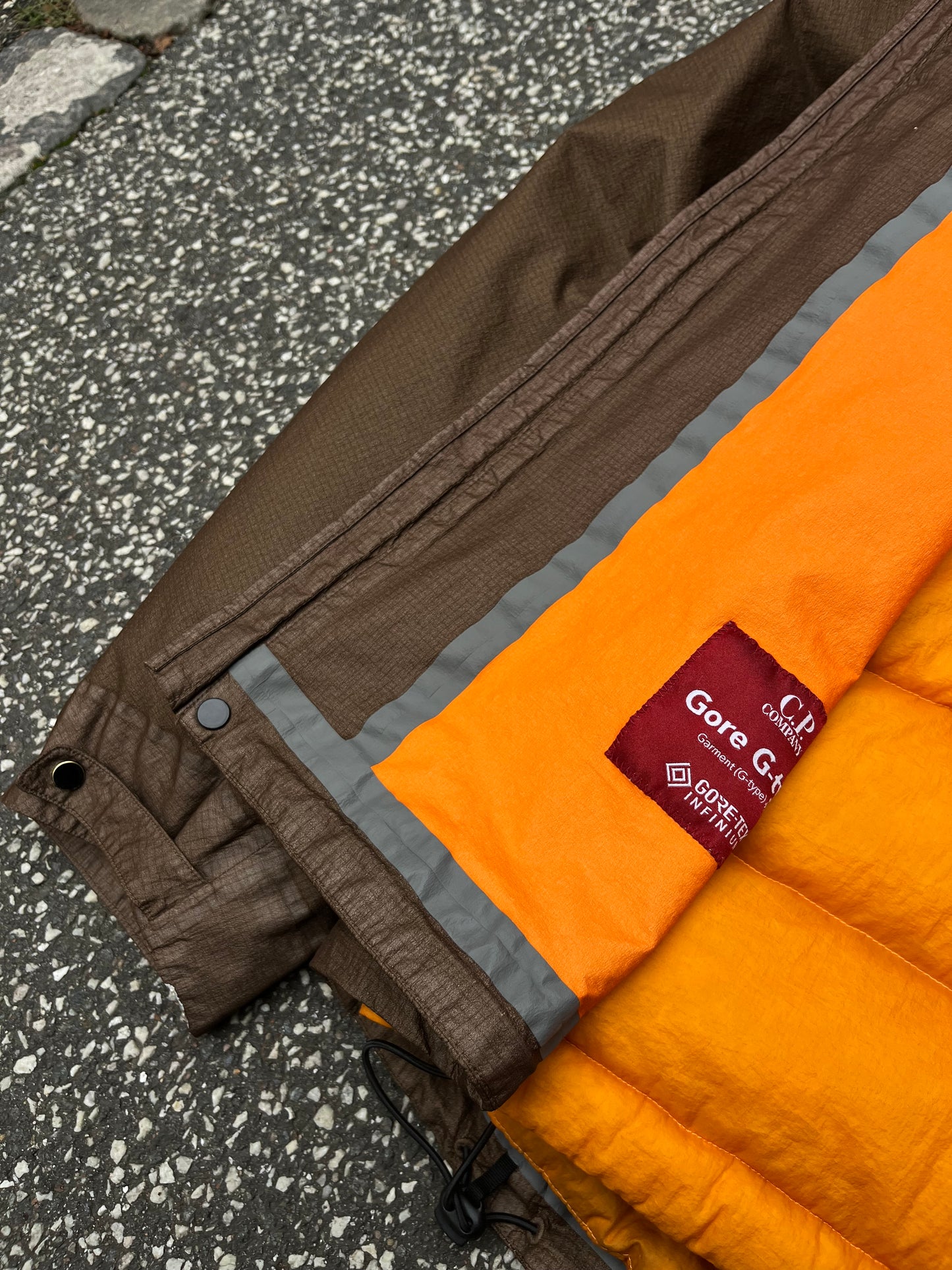 C.P. Company G-Type Gore-Tex Infinium 2-in-1 Jacket Brown Orange, Str. 50