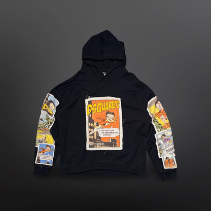 Dsquared2 x Betty Boop Relaxed Fit Hoodie – Black – Size M