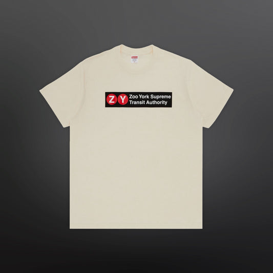 Zoo York × Supreme Transit Authority Tee – Cream (Large)