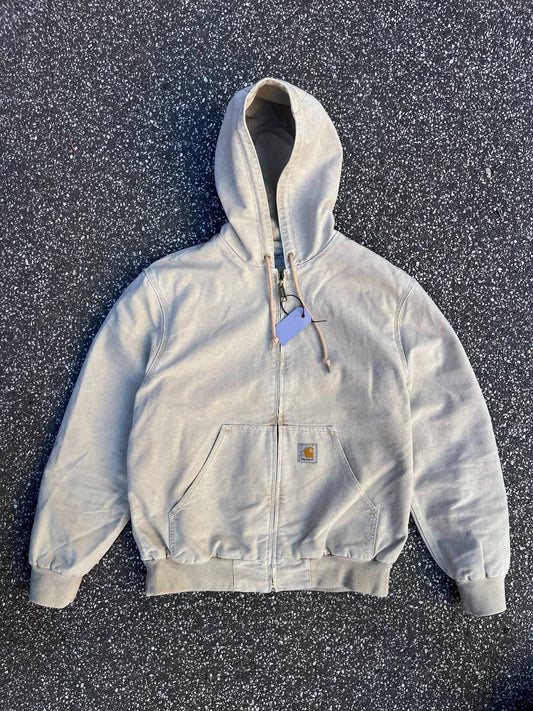Vintage Carhartt Active Jacket i beige Carhartt WIP jakke i L large mænd (unisex)