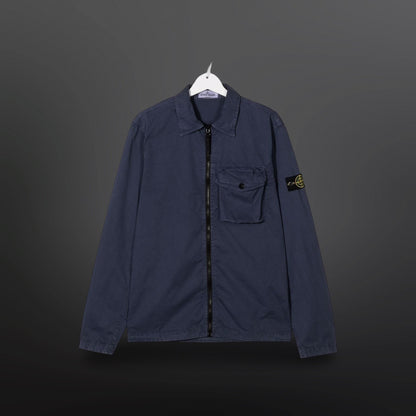 Stone Island Overshirt — Navy — Str. L 7215114WN