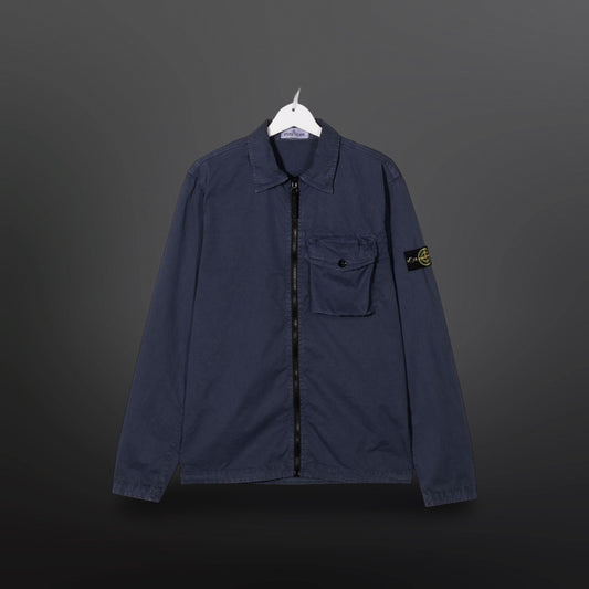 Stone Island Overshirt — Navy — Str. L 7215114WN