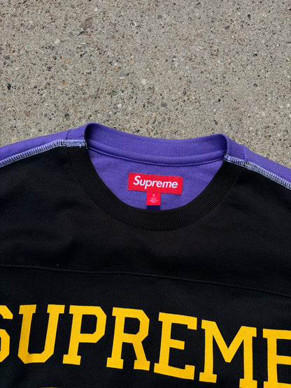 Supreme Hockey Jersey / Long Sleeve – Black / Purple – Size Small