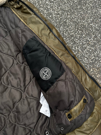 Stone Island Mussola Gommata Jacket – Olive Small