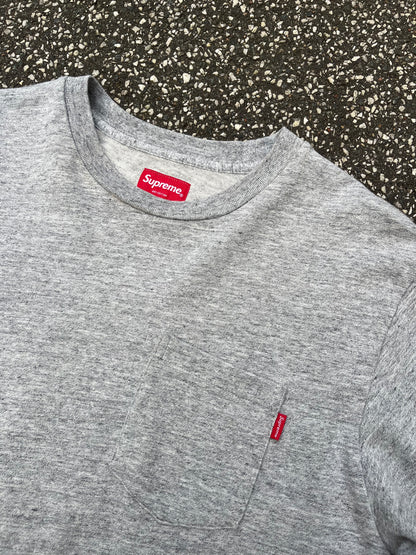 Supreme Pocket Tee Heather Grey M Medium
