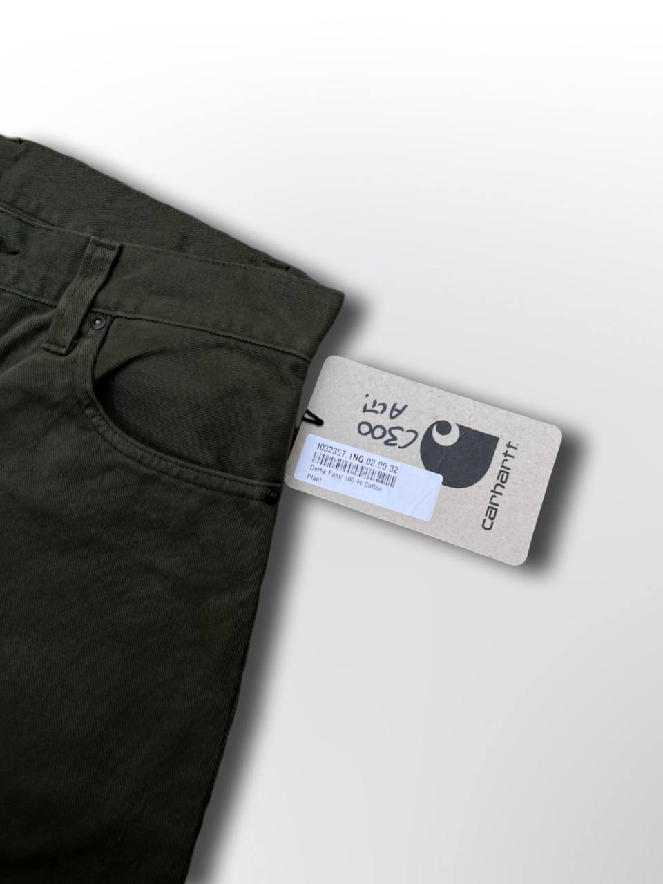 Nye bukser jeans Carhartt WIP Derby pant single knee pant eller simple pant 32 i khaki grøn mørkegrøn