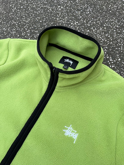 Stüssy Fleece Jacket – Lime Green Small