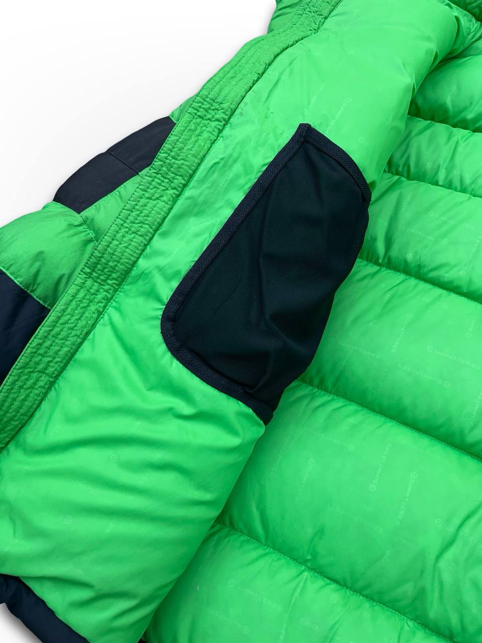 Brugt Dunjakke The North Face Himalayan Summit Series Vinterjakke i Grøn og Sort S small herre M medium Kvinde Unisex