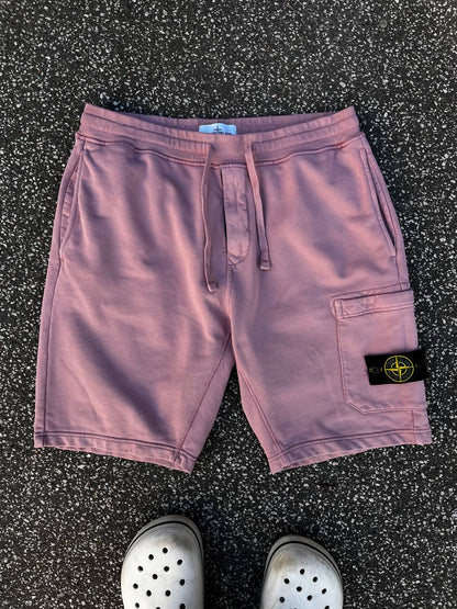 Stone Island Shorts i Rosa L Large Brugt Used