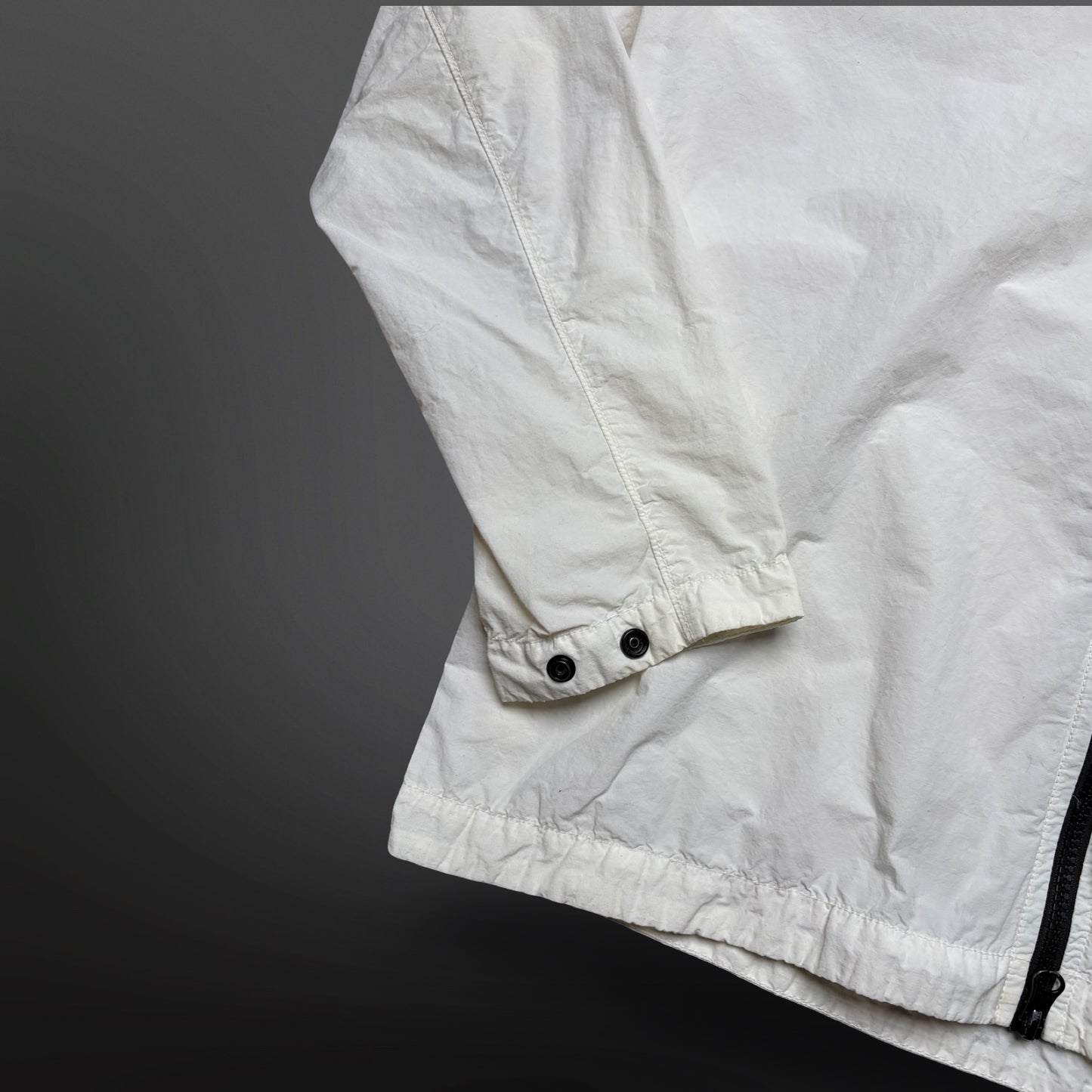 Stone Island Jakke Jacket Overshirt Hvid White M Medium