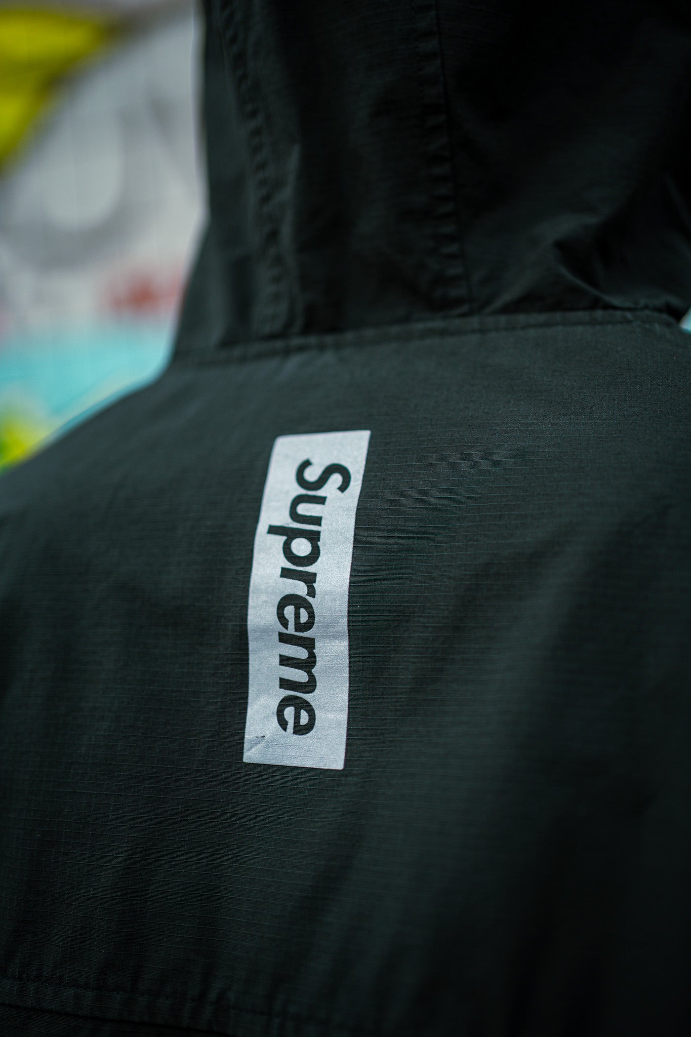 Supreme Full Face Jakke Windbreaker M Medium Sort Black