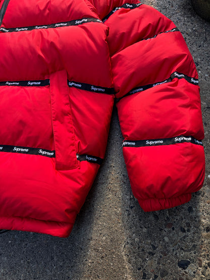 Supreme Taped Seam Puffer Jacket – Red – Large