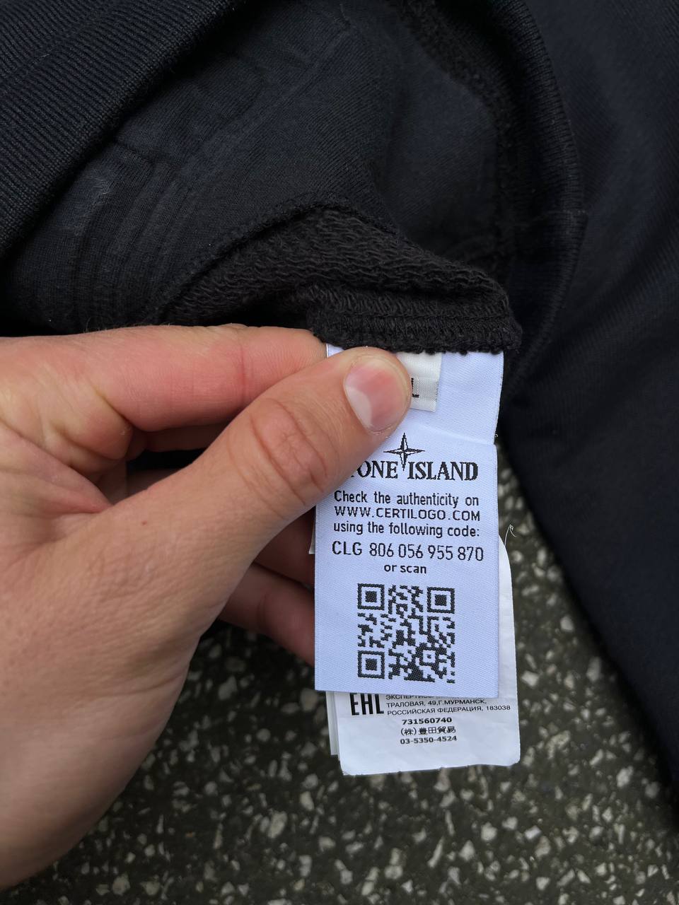 Sweatshirt fra Stone Island i sort farve i L large 731560740