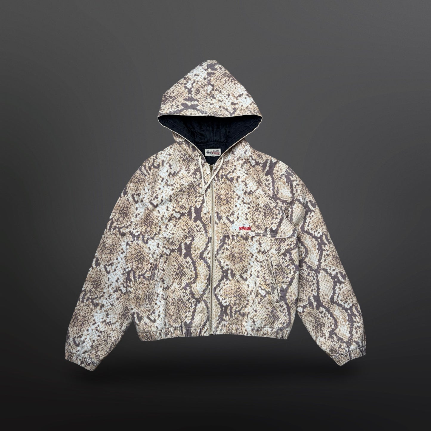 Stüssy Python Hooded Zip Jacket – Large