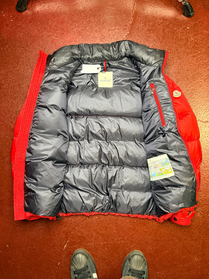 Moncler Down Jacket – Red / Black – Large