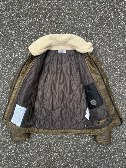 Stone Island Mussola Gommata Jacket – Olive Small