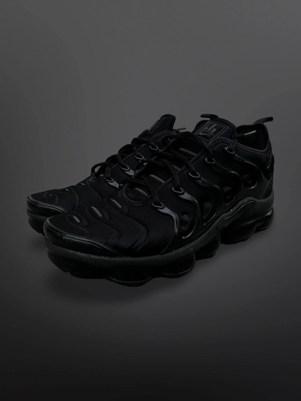 Nike Air Max VAPOMAX PLUS “TRIPLE BLACK” 42,5 US 9 Brugt Used