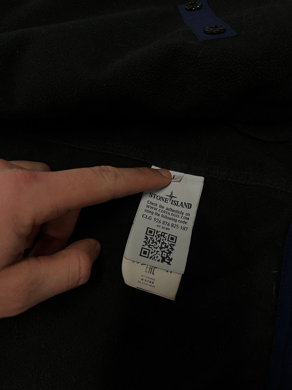 Stone Island Softshell R Large Navy Brugt