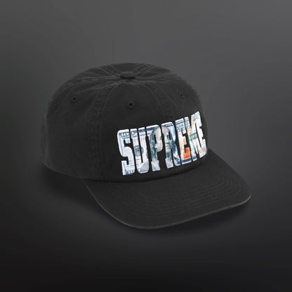 Supreme Embroidered Money Logo 6-Panel – Black