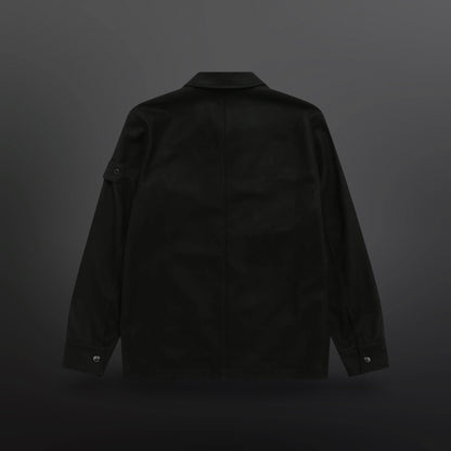 Stone Island Ghost Wool Overshirt Sort M Medium Sort Black