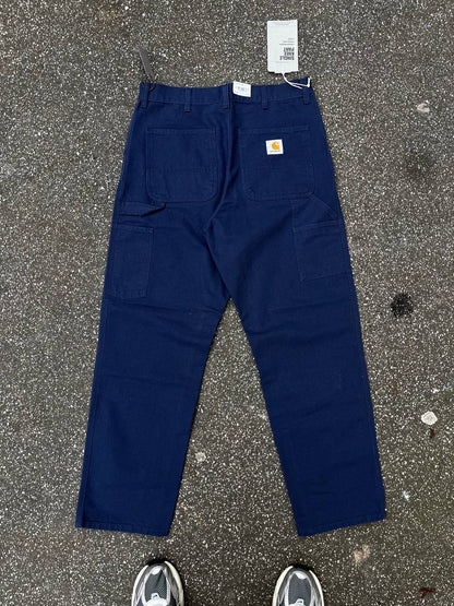 Carhartt WIP Single Knee Pant jeans Bukser i navy W32 L32 nye