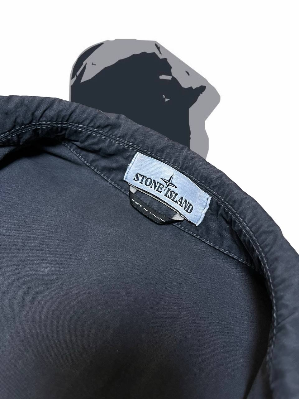 Brugt Used Overshirt Stone Island Skjorte i grå farve XL i god stand