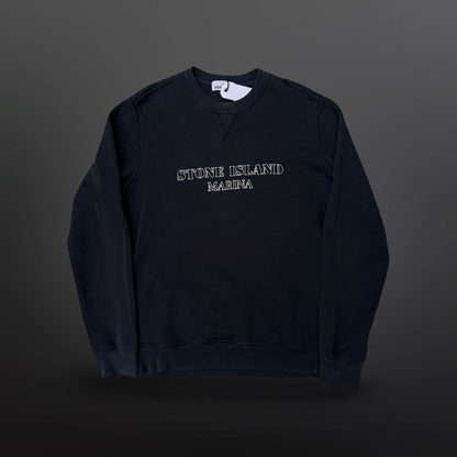 Stone Island Marina Logo Sweatshirt – Black – XL