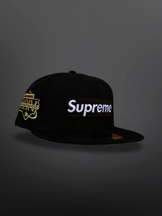 Supreme Cap New Era Sort Størrelse 58,7 cm Brand New