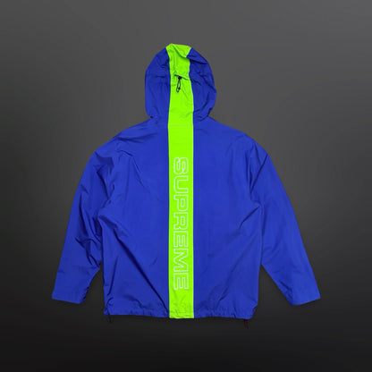 Supreme Triple-Layer Regnjakke – Royal Blue / Lime – Large
