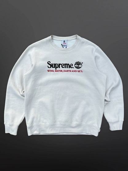 Supreme X Timberland Sweatshirt L Large Beige Trøje