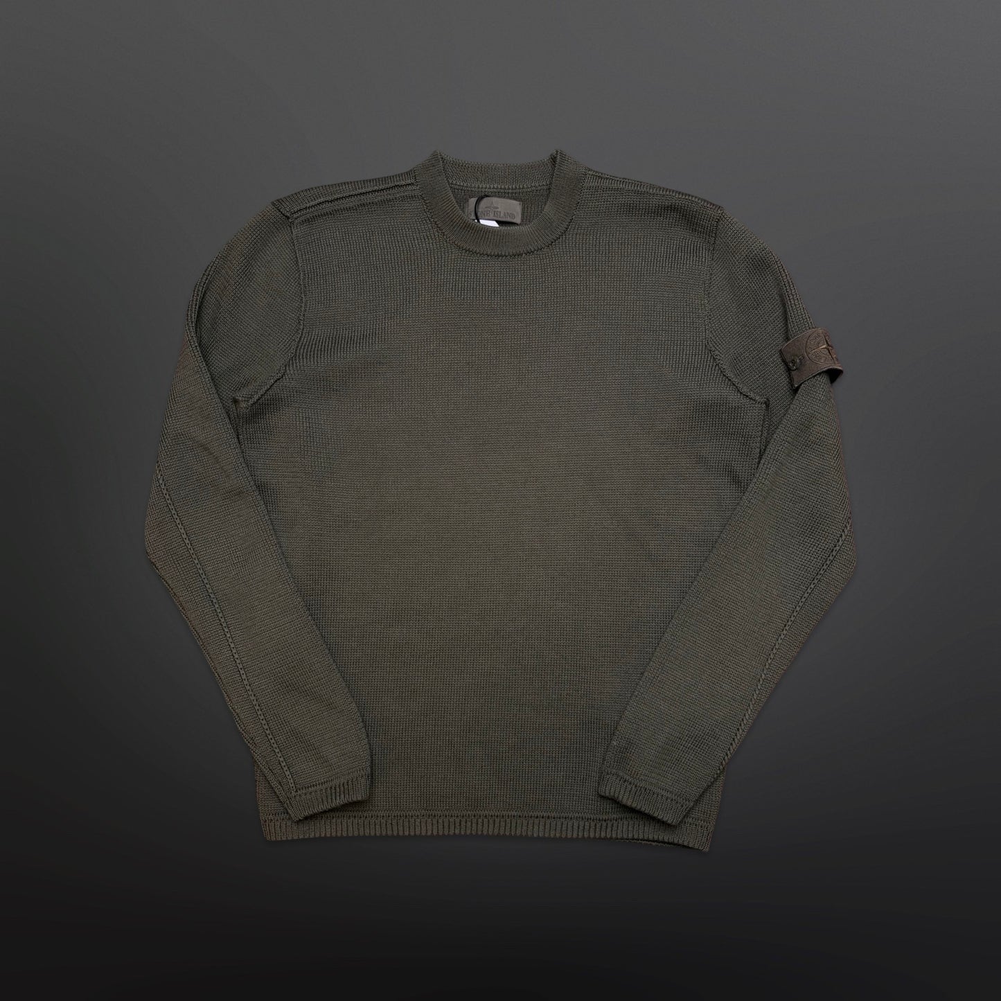 Stone Island Ghost Piece Strik – Khaki Grøn (Str. S / fitter M)