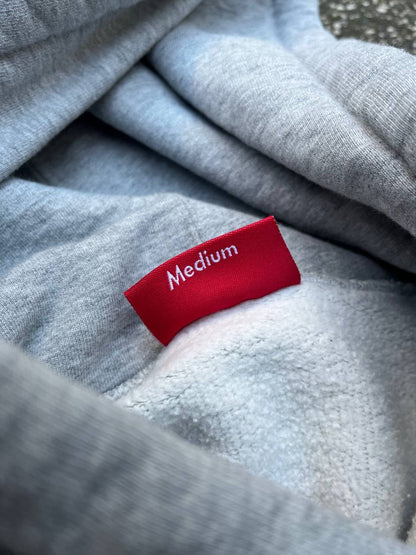 Supreme Hoodie Hættetrøje Grey Grå M Medium