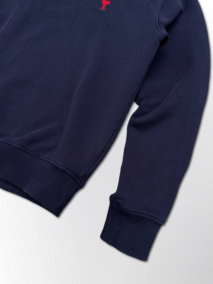 Ami Paris Sweatshirt i Large Navy Brugt