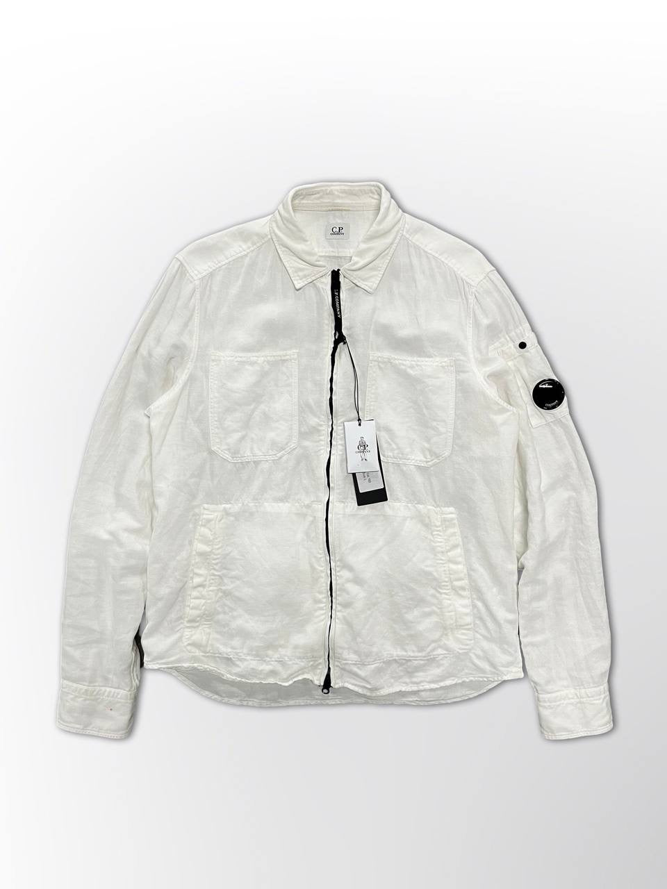 C.P.Company Overshirt Large Hvid Brugt som ny