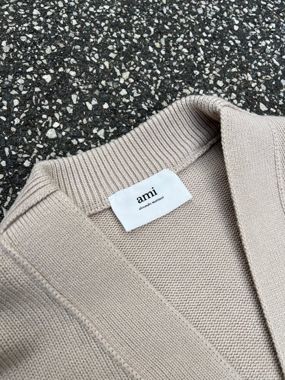 AMI Paris De Coeur Cardigan Beige, Str. L