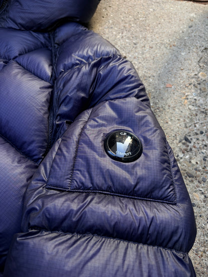 C.P. Company D.D. Shell Hooded Down Jacket – Blue/Purple – XL (fits Large)